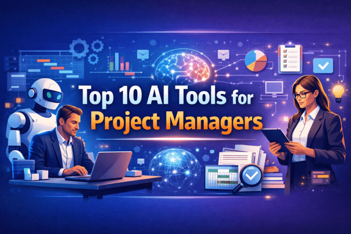Top 10 AI Tools for Project Managers by product-strategist.com written by kunal salekar
