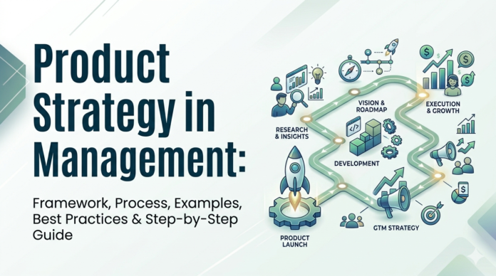 Learn everything about product strategy in management, including frameworks, processes, roadmaps, KPIs, execution methods, and best practices. Discover how successful companies build product strategies that align customer needs with business goals and drive sustainable growth. Product strategy in management, product management strategy, product strategy framework, product strategy process, product roadmap strategy, product management framework. How to create a product strategy, product strategy examples, product strategy planning, product strategy execution, product strategy guide, product management best practices.