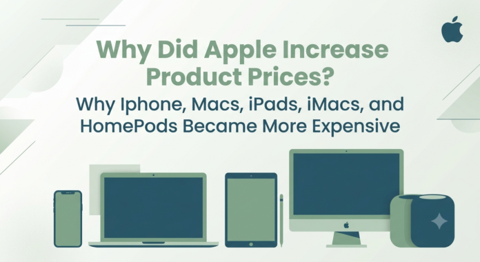 Discover the reasons behind Apple's product price increase, why Macs, iPads, and HomePods have become more expensive, and how rising component costs, AI demand, and supply chain challenges are impacting buyers. Learn what the price hike means, which products are affected, and whether you should buy now or wait. Apple product price increase, Apple price hike explained, why Apple products are expensive, Apple MacBook price increase, Apple iPad price increase, Apple HomePod price increase. Reasons behind Apple price increase, Apple product pricing analysis, Apple product cost increase, why Apple raised prices, Apple buying guide, Apple price hike impact.