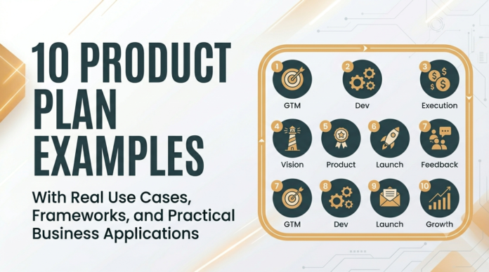 Discover the 10 best product plan examples with real world use cases, practical frameworks, key components, common mistakes, and step by step guidance. Learn how different product plans help businesses launch, improve, expand, position, and manage successful products throughout their lifecycle. Product plan examples, product planning examples, product plan template, product planning process, product planning framework, product strategy examples. Product launch plan example, MVP product plan example, go to market plan example, product roadmap example, pricing strategy plan, product management examples.